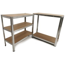 Scaffale da Garage Magazzino | 5 Piani ad Altezza Regolabile | 90x40x180 cm | Capacità Massima 875 Kg | Montaggio ad Incastro